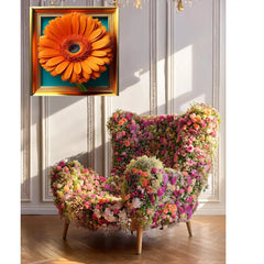 Orange Floral Options - Beaux Faux Flowers Shop