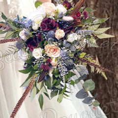 PHEASANT FEATHER BRIDAL BOUQUETS - Beaux Faux Flowers Shop
