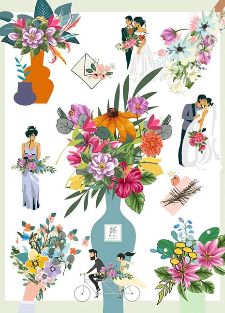 Wintry Christmas Cascade Bridal Bouquet, Ivory, Cream with Fir Cones , spruce  image 1