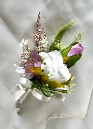 Luxury bridal bouquet in cerise pink, ivory with peony, rose package 3pc image 7