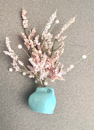 Blush and Pink  Faux Flower fridge magnet gift wedding favour  in blush pink image 2