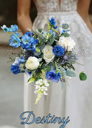  Scottish rose,, & thistle bride  Bouquet silk Wedding Flowers | lblues image 2