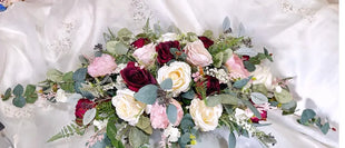 Silk Rose, peony round Bridal Bouquet Wedding Flowers in dusky pink & Ivory image 6