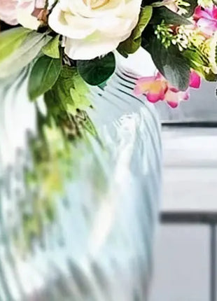 Elegant Glass Vase  34cm in Sea Green Vista Vase Home Decor image 1