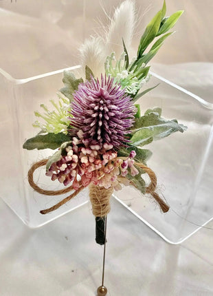Silk large Bridal spray Bouquet Roses, Peony in sorbets, peach ivory and lilac Beaux Faux Flowers Shop