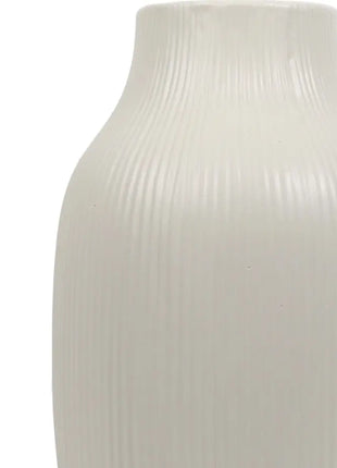 Ceramic Vase  n Cream Textured 30cm Timeless Vase, Home Decor Accents Beaux Faux Flowers Shop