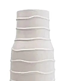 Cream Textured Ceramic Vase 40cm , Elegant Home Decor,  Luna Sands Vase Beaux Faux Flowers Shop