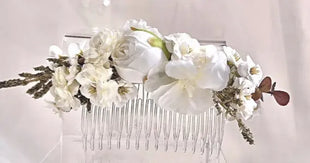 Silk Artificial Rose bouquet mauve, blush, navy, Ivory round  Bridal flowers image 4