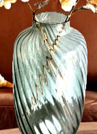 Elegant Glass Vase  34cm in Sea Green Vista Vase Home Decor image 2