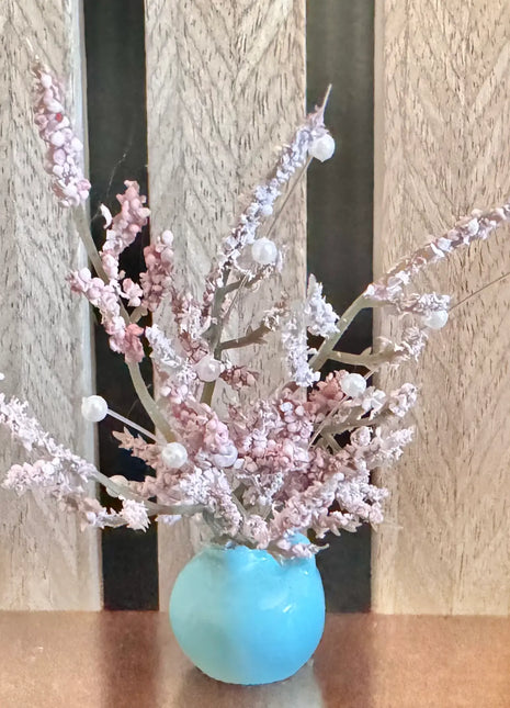 Blush and Pink  Faux Flower fridge magnet gift wedding favour  in blush pink image 1