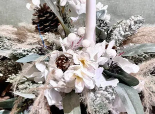 Winter Christmas Festive Table arrangement| Festive Creations image 5