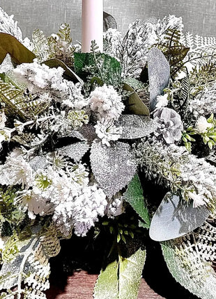 Winter Candle - Faux Floral Arrangement | Cozy Home Decor image 6